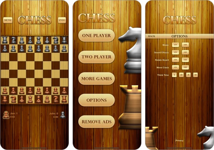 Chess iPhone and iPad Game Screenshot