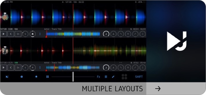 dj player professional iphone app screenshot
