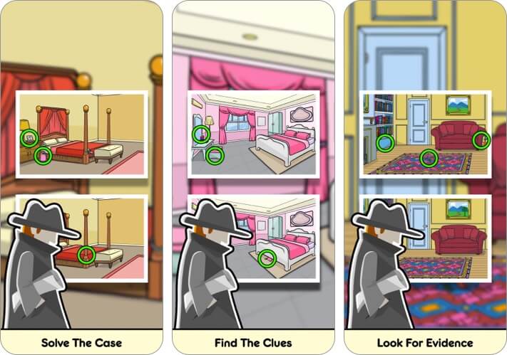 Find Differences iPhone and iPad Detective Game Screenshot