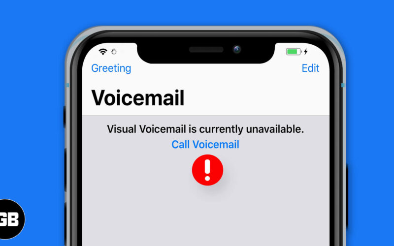 How to fix visual voicemail is currently unavailable error on iphone