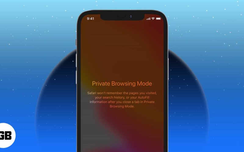 How to turn on private browsing on safari iphone