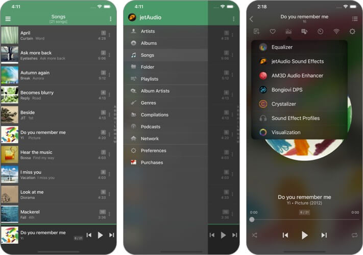 jetaudio   mp3 music player iphone and ipad app screenshot