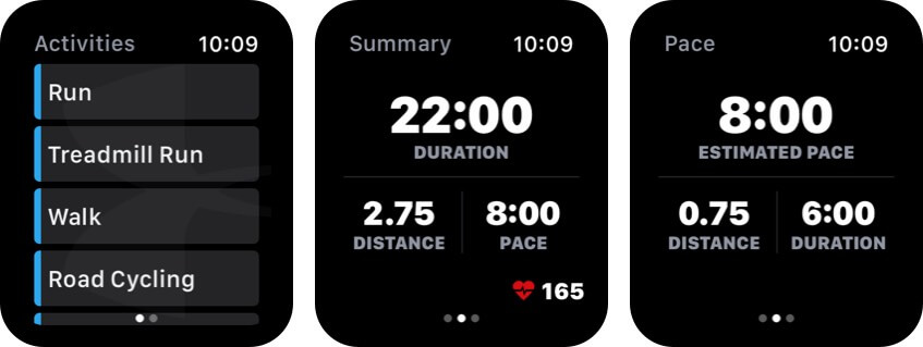 map my run apple watch health app screenshot