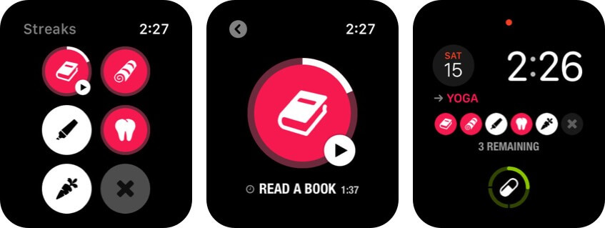 streaks apple watch health app screenshot