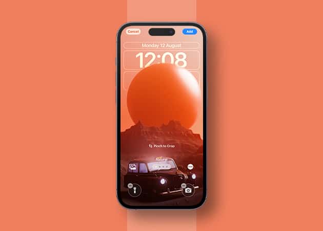 AI depth wallpaper for iPhone Mockup