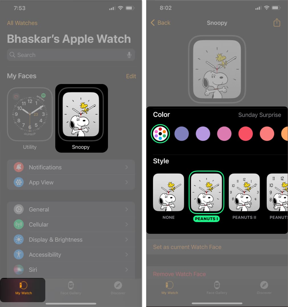 Open-the-Watch-app-find-Snoopy-under-My-Faces-and-pick-the-Color-and-Style-you-like