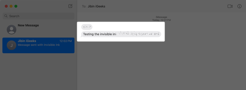 Wipe on the message with invisible ink and you will be able to read the message