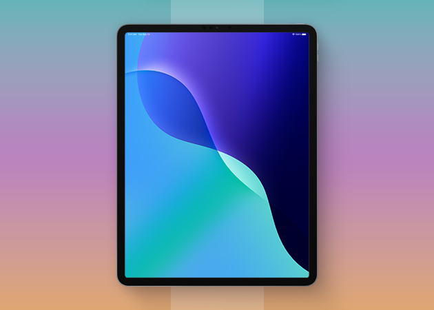 Indigo wallpaper for iPad in iPadOS 18