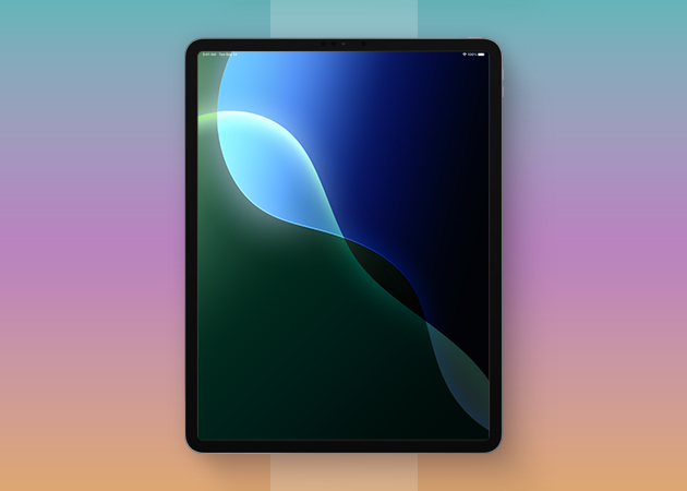 iPadOS 18 Green Dark wallpaper