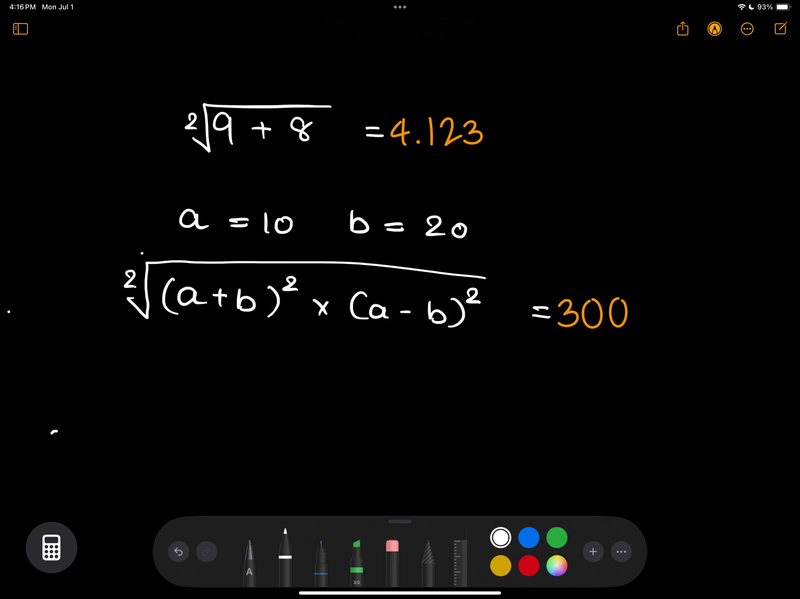 Math Notes answers to complex math equations.