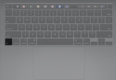 Fn key on a Mac.