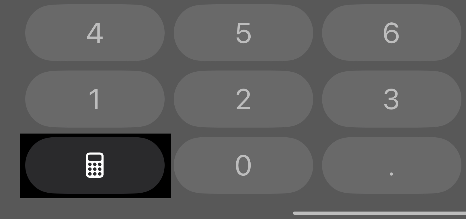 Calculator icon in the Calculator app on iPad.