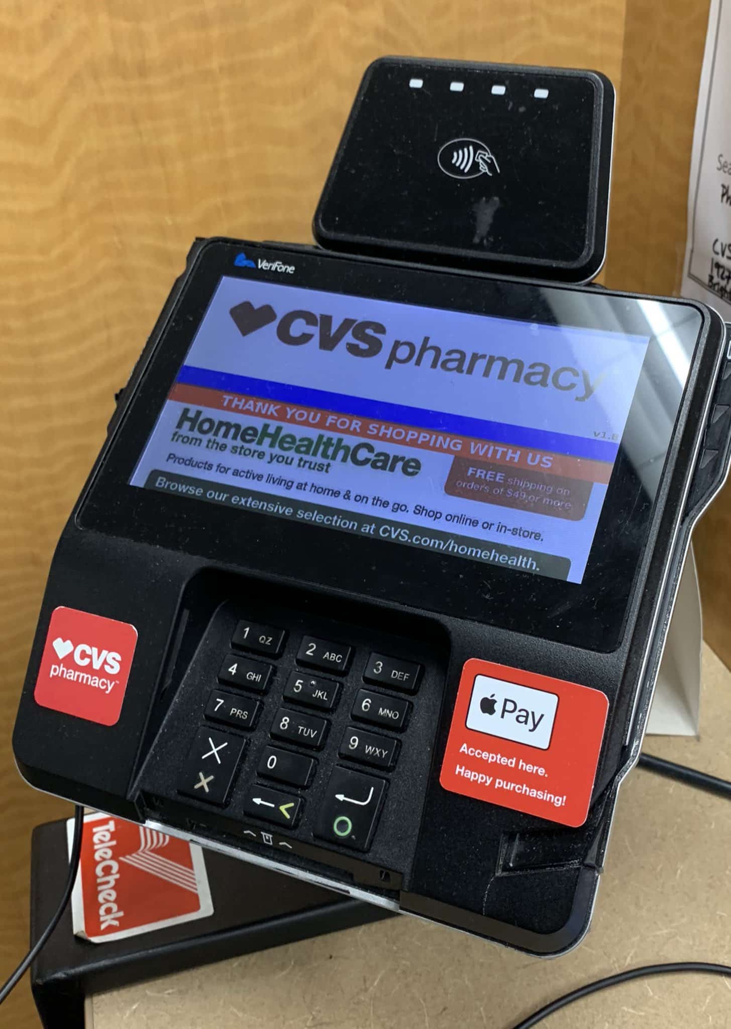 CVS payment terminal