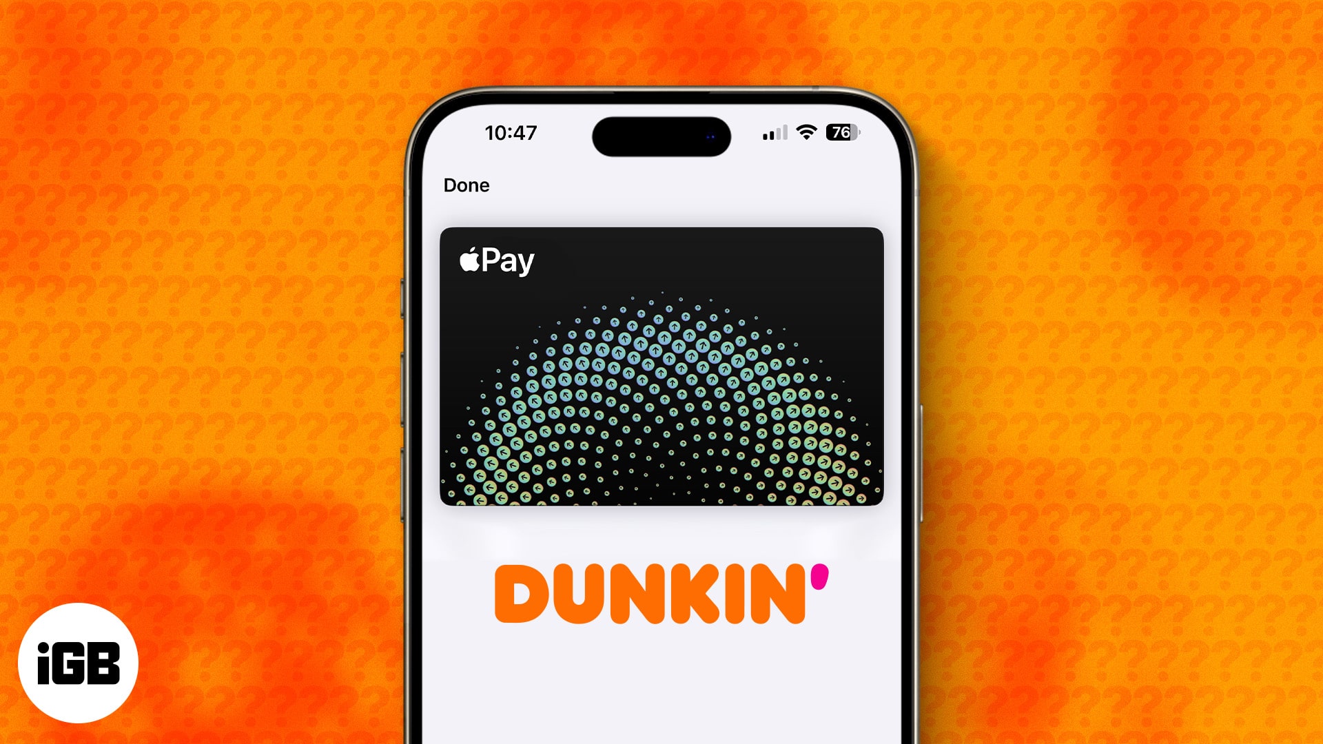 Does Dunkin take Apple Pay