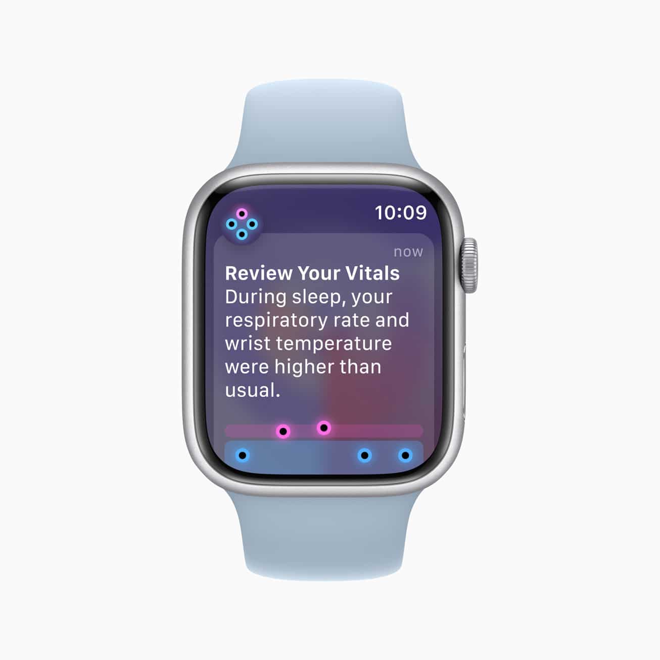 Vitals app on an Apple Watch