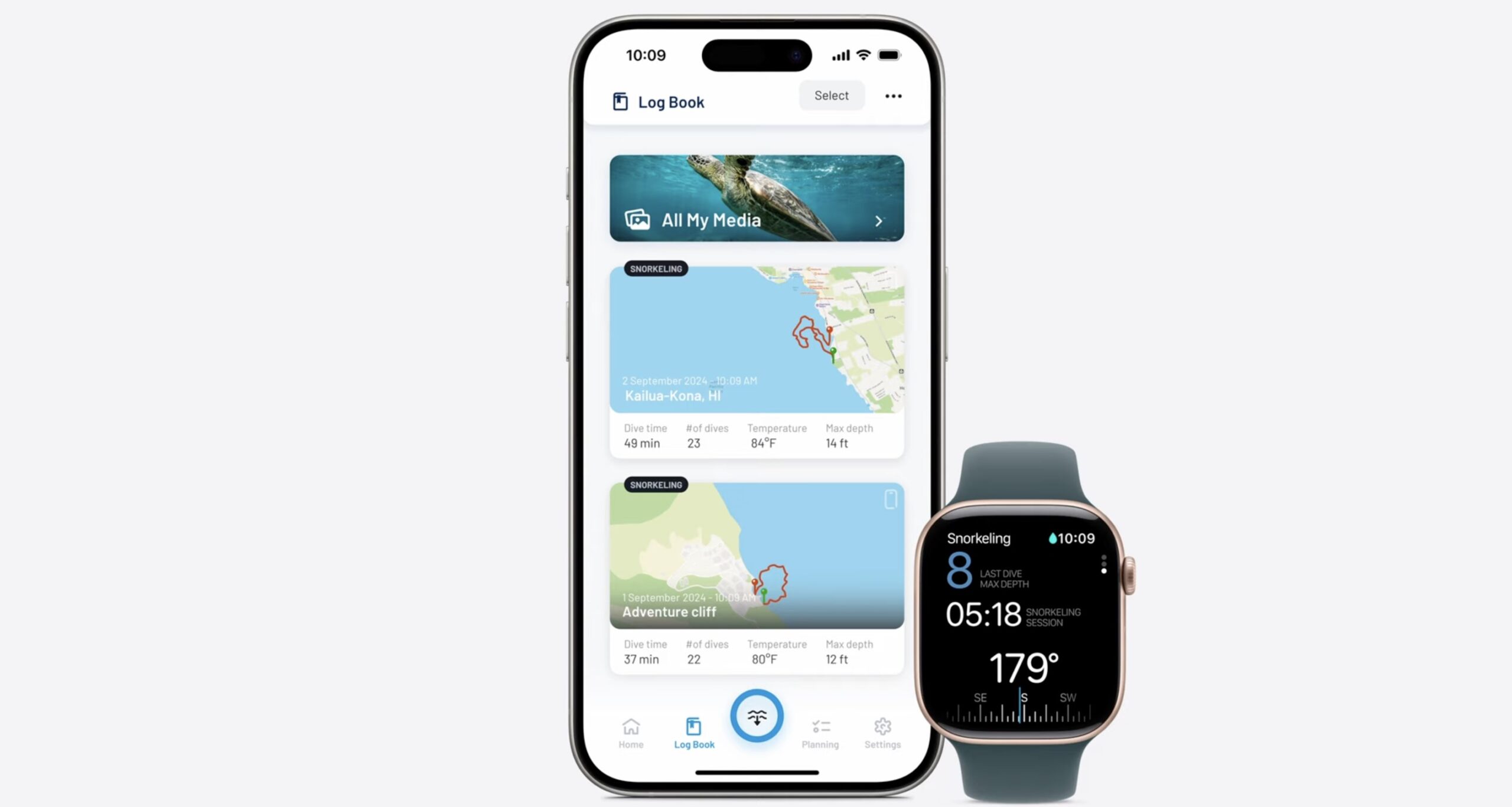 Apple Watch Series 10 Oceanic+ app