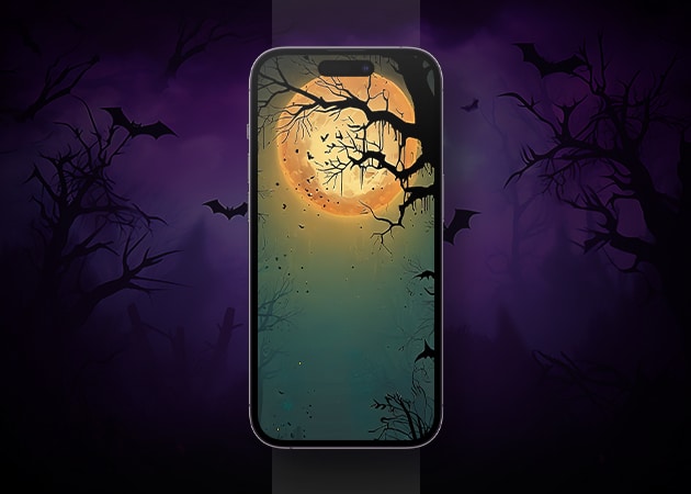 Blood Moon Night Halloween wallpaper