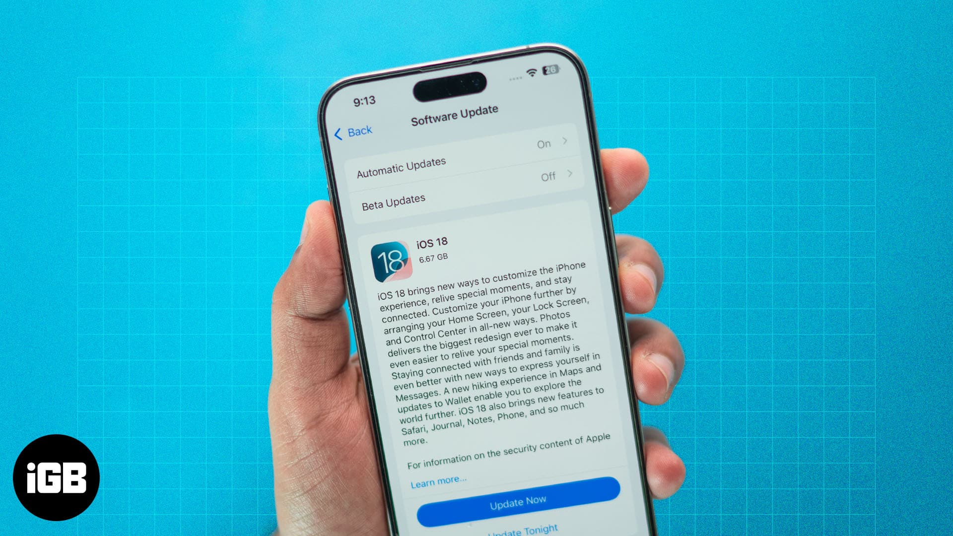 How to update iPhone to iOS 18