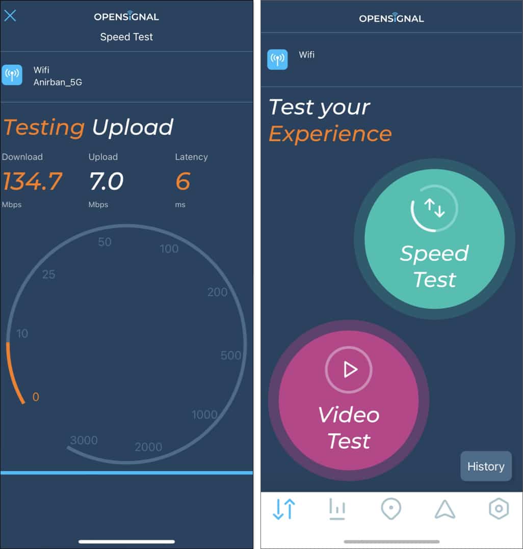 Opensignal Internet Speed Test for iPhone