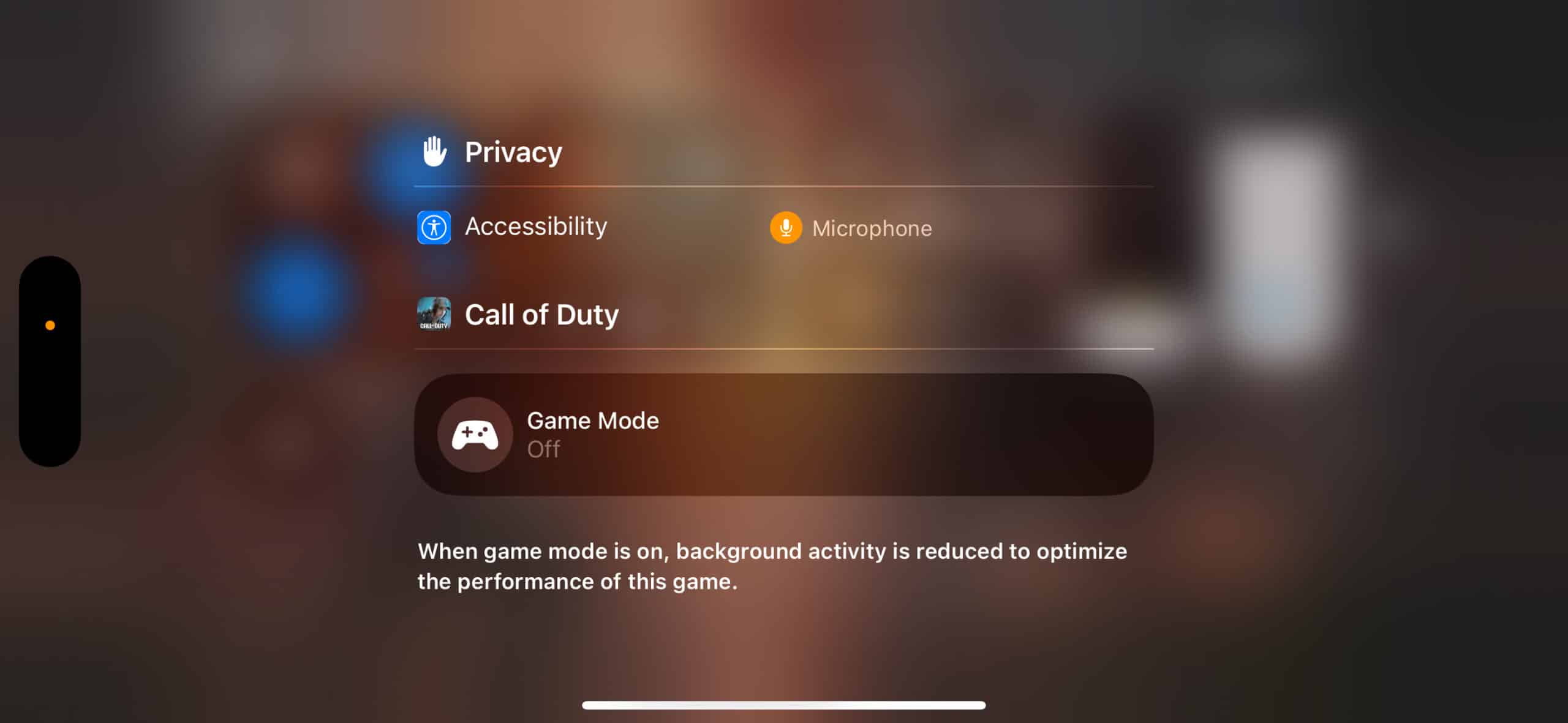 Turn off Game Mode on iPhone manually