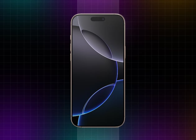 iPhone 16 Pro and 16 Pro Max Black Titanium Wallpaper in 4k