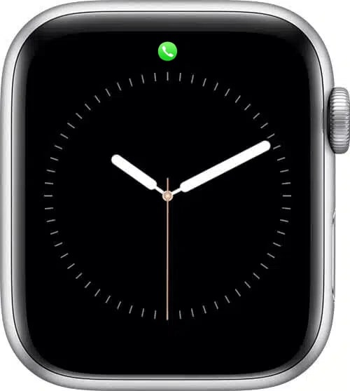 Call icon on Apple Watch