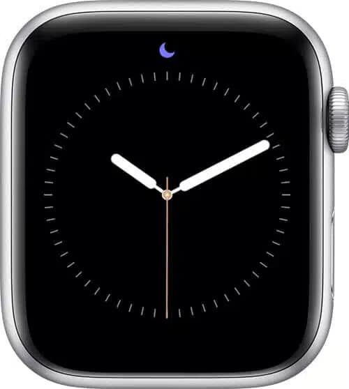 Crescent moon Do not Disturb Apple Watch icon