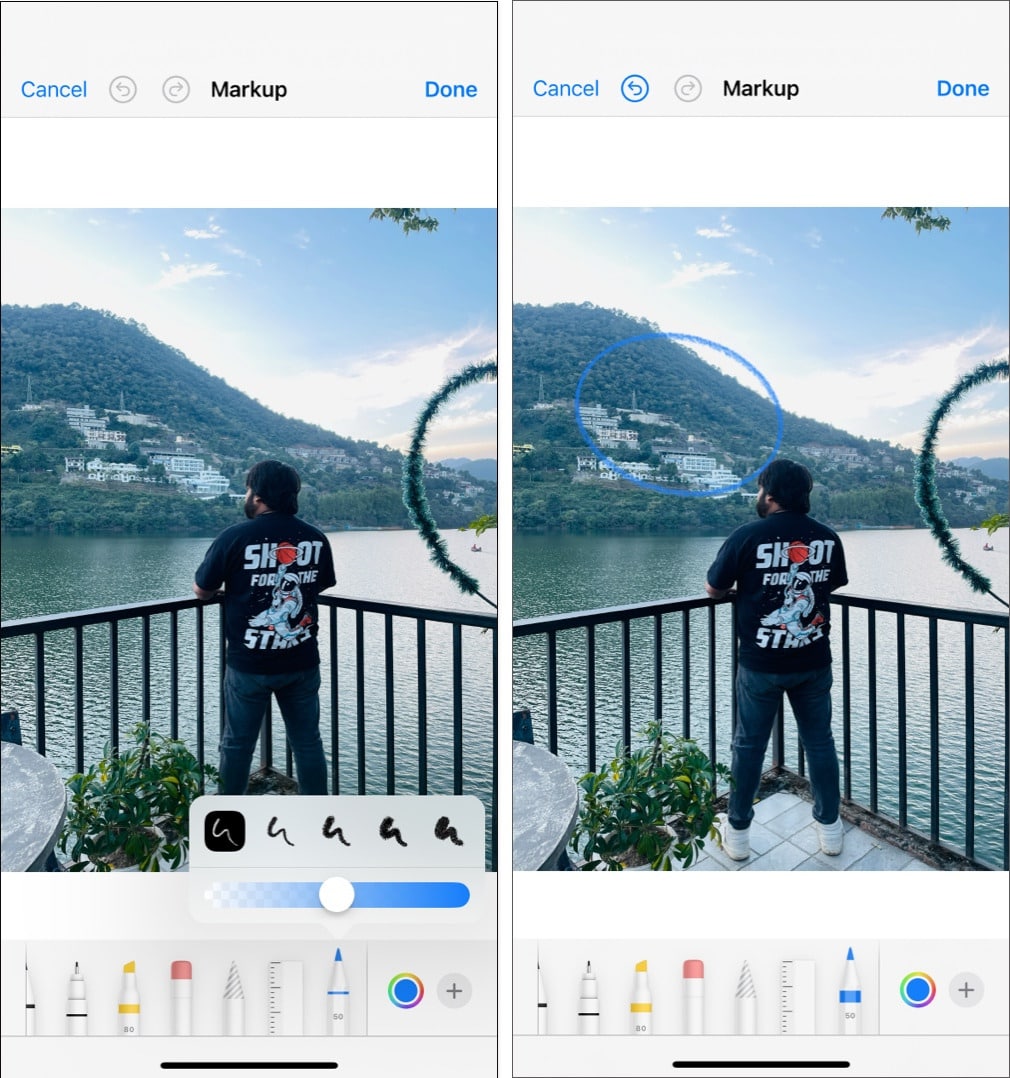 Using markup tools in Photos app in iOS 18