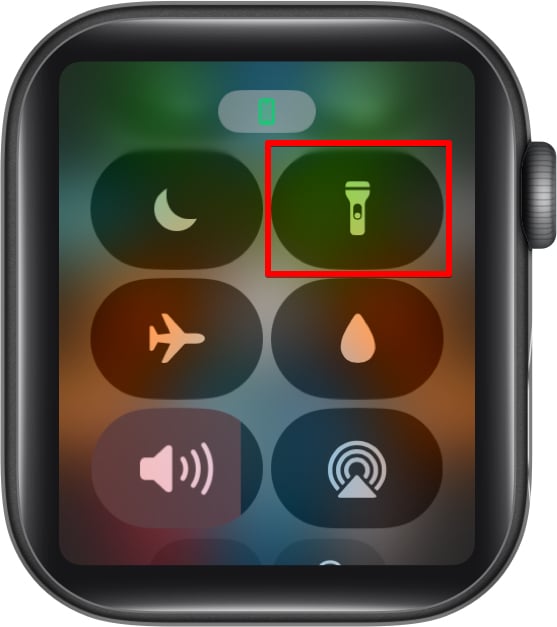 Flashlight icon on Apple Watch