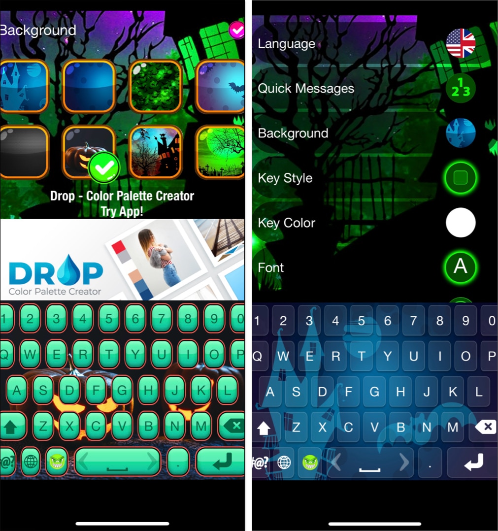 Halloween Keyboard Themes Custom Scary Designs