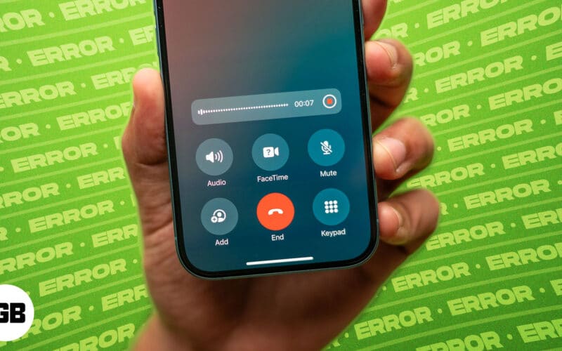 Call recording feature on an iPhone