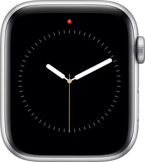 Red dot icon on Apple Watch