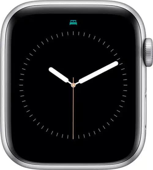 Teal bed icon for sleep mode on Apple Watch