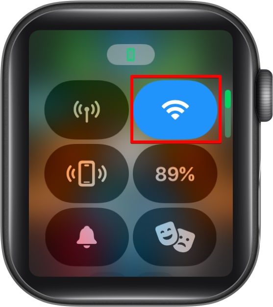 WiFi icon on Apple Watch