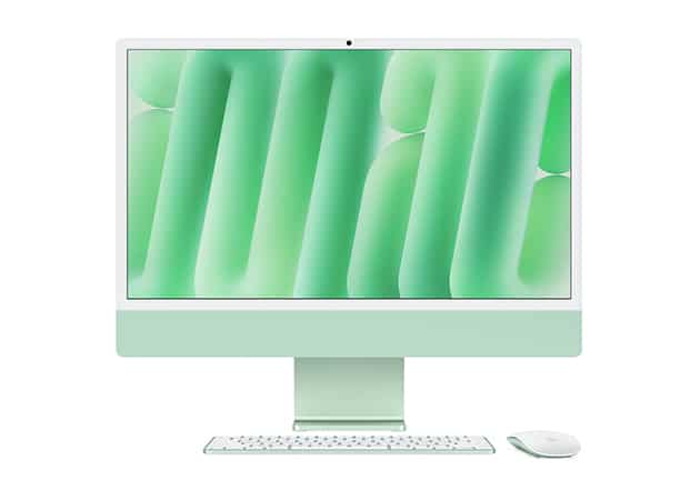 iMac M4 green wallpaper