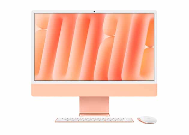 iMac M4 orange wallpaper