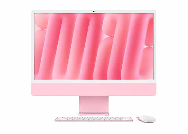 iMac M4 pink wallpaper