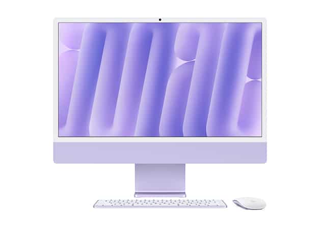 iMac M4 purple wallpaper