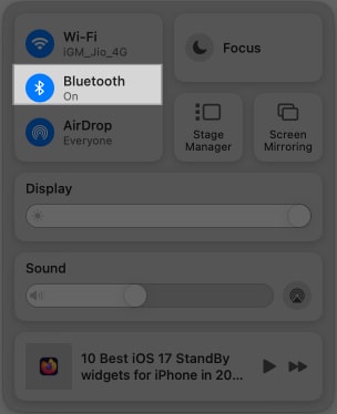 Turning on Bluetooth on a Mac