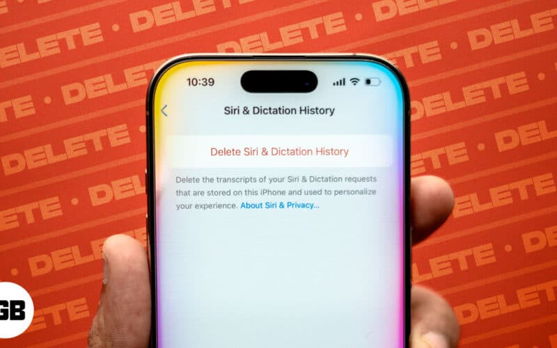 How to delete Siri history on any Apple device