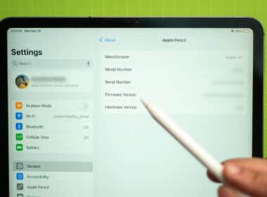 How to find out your Apple Pencil firmware version.