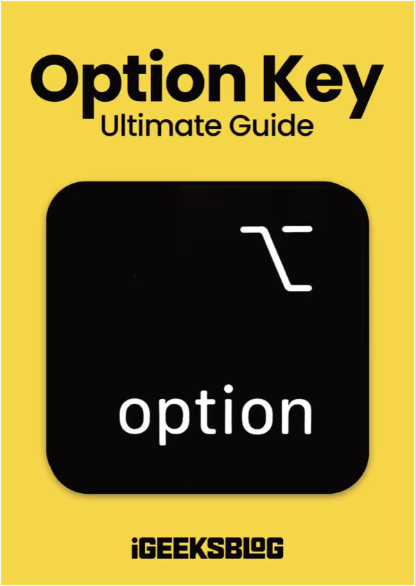 Mac Option Key eBook