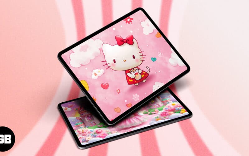 Cute Hello Kitty wallpapers for iPad