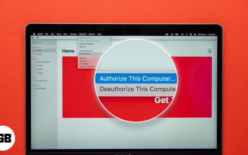 Authorizing Mac for Apple Music