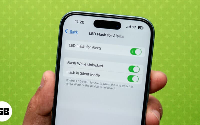 Make your iPhone flash when getting a call or text