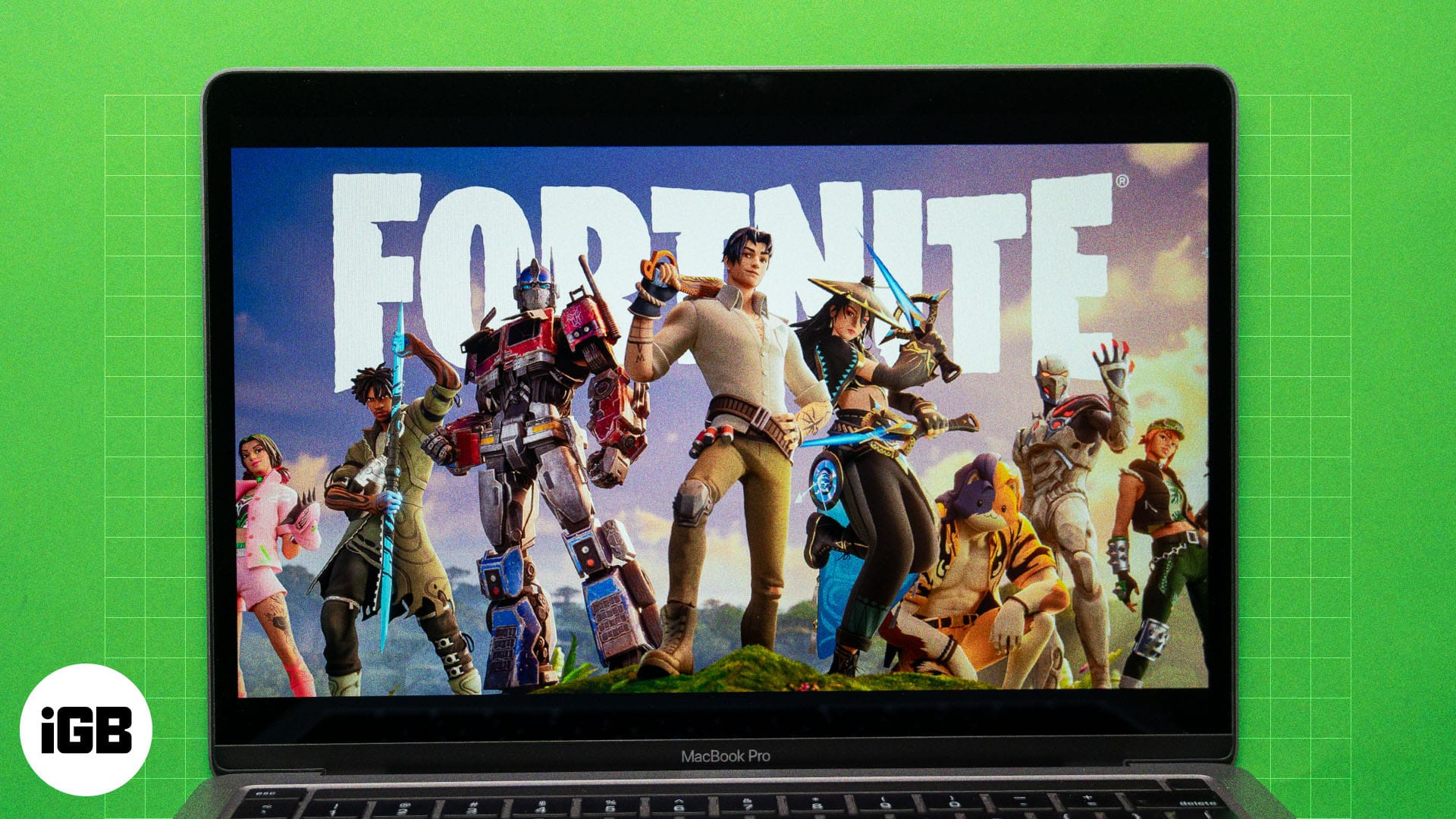 Playing Fortnite on a MacBook