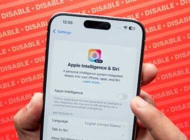 Turning off Apple Intelligence on an iPhone.