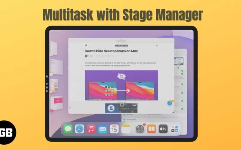 Multitask on iPad with Stage Manager