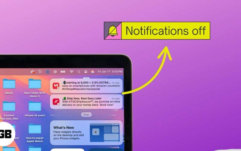 Turn off iPhone notifications on Mac